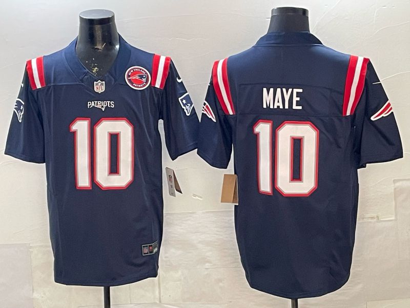 Men 2026 New England Patriots #10 Maye blue 3th generation Nike Limited NFL Jersey style 0112->more jerseys->MLB Jersey